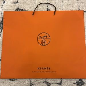 Genuine Hermes Large Shopping Bag (23.5” x 19.5”)